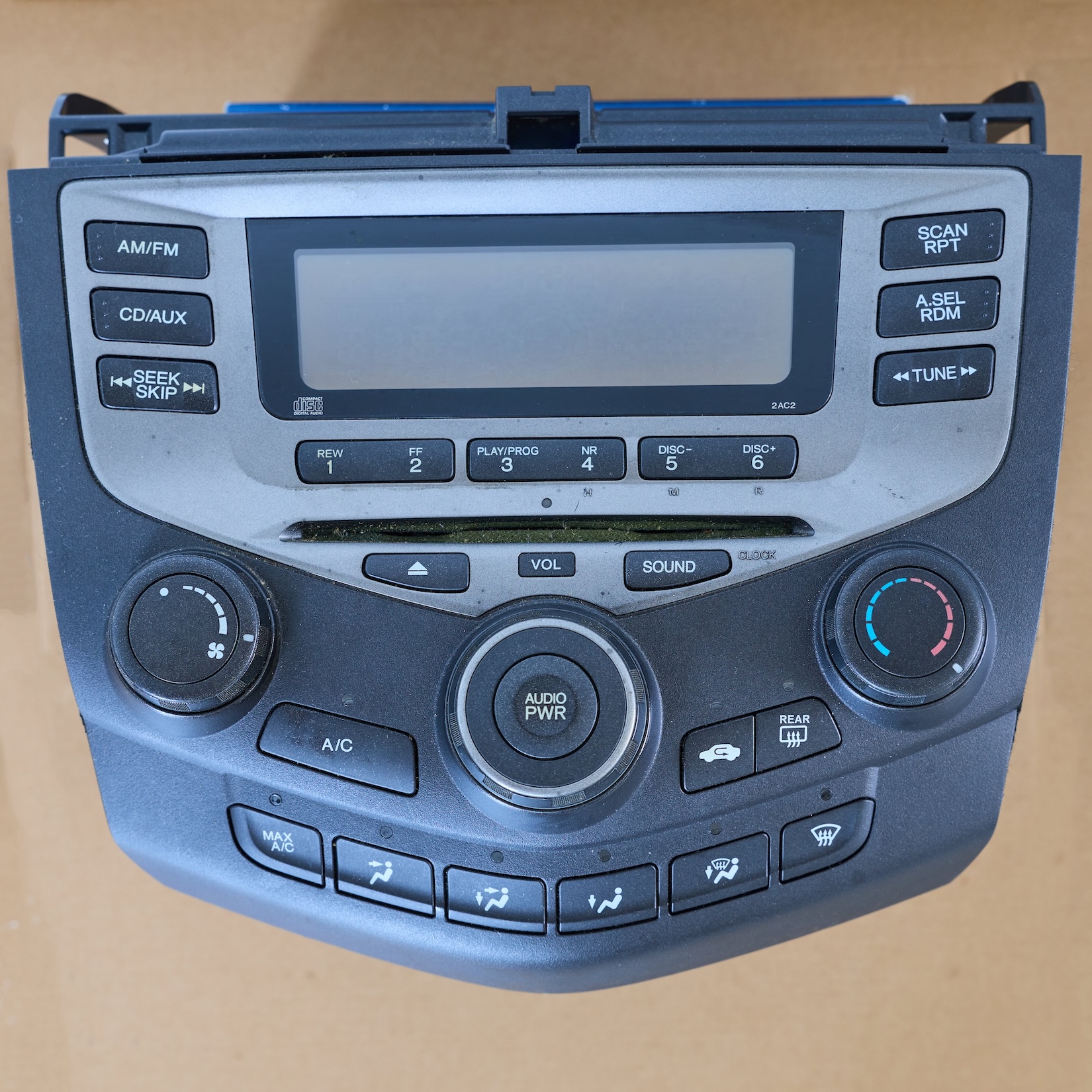 Honda Radio and A/C Control