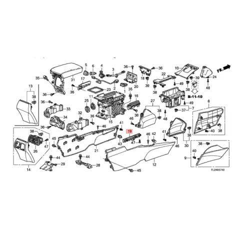 Acura TSX 09-2014 83408 Holder